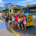 Touring the Condado district and New San Juan by trolley